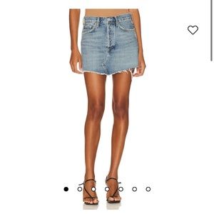 NWOT AGOLDE Parker Denim Skirt Revolve Size 24
